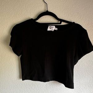 Princess Polly black crop top